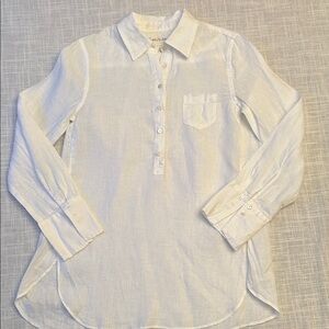 Lilly Pulitzer White Linen Shirt